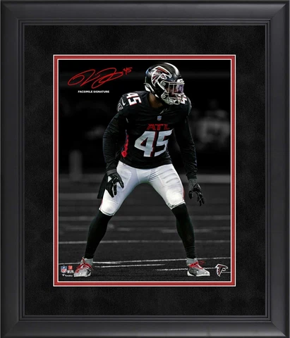 Deion Jones Atlanta Falcons Framed 11" x 14" Spotlight Photograph Cover