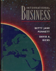 International Business by Punnett, Betty Jane; Ricks, David A. Book Hardcover - Picture 1 of 2