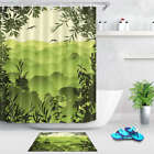 Pastoral View Waterproof Bathroom Polyester Shower Curtain Liner Water Resistant