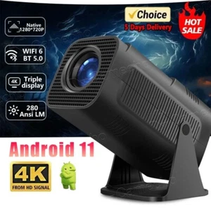 10000 Lumen LED 4K Mini Projector 1080P WiFi UHD Portable Home Theater Bluetooth - Picture 1 of 24