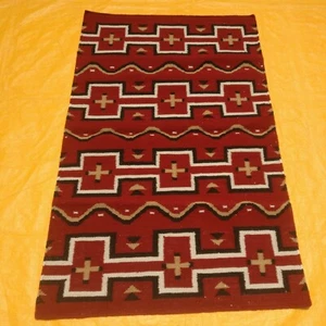 Hand Woven Wool Rug Turkish Navajo Kilim Dhurrie Afghan Oriental Area Rug 3'X5' - Picture 1 of 5