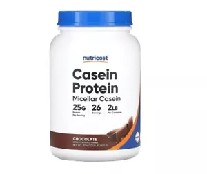 Nutricost, Casein Protein, Chocolate, 2 lb (907 g) - Picture 1 of 2
