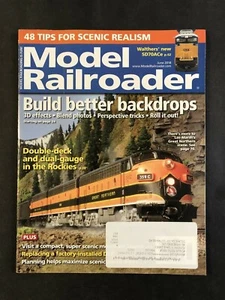 Model Railroader Magazine June 2018 Build Better Backdrops - Picture 1 of 2