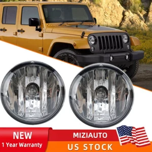 2x Luz antiniebla parachoques lámpara de conducción con bombilla para Jeep Wrangler 2013-2018 izquierda+derecha - Imagen 1 de 12