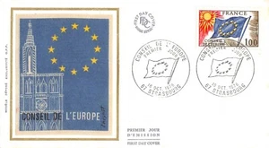 Sobre FDC Seda Francia Consejo Europa 1976 Estrasburgo n1 - Bild 1 von 1
