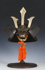 Vintage Japanese Samurai Helmet -Middle Size- with a mask