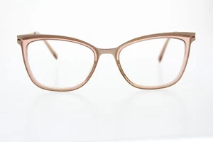 KEO KARINA NUDE TITANIUM FRAMES 51/17-140 MM PINK GOLD METAL CAT EYE - Picture 1 of 8