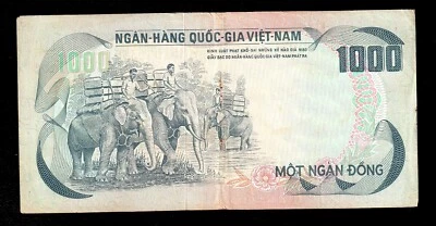Viet Nam - South, National Bank, 1000 Dong ND (1972) P 34a BankNote - Image 1 of 2
