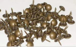 1/2" antike Messing Heftklammern - hohe Kuppel 100 Pkg - Bild 1 von 1