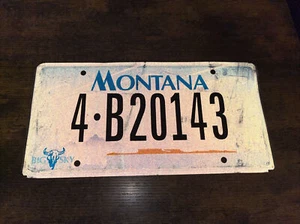Montana 2000 Big Sky Country License Plate, 4-B20143 - Picture 1 of 1