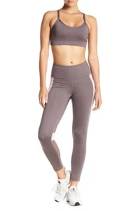 Z by Zella high waist midi color block mesh leggings size small NEW grey workout - Picture 1 of 9