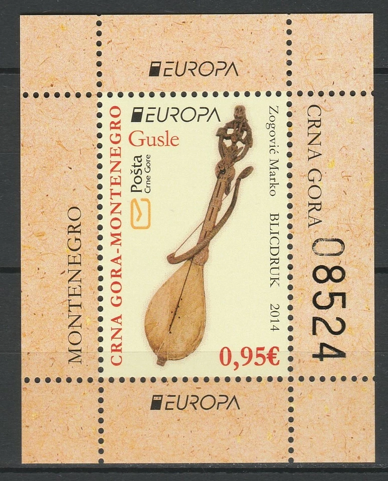 Montenegro 2014 CEPT Europa MNH Block - Image 1 of 1