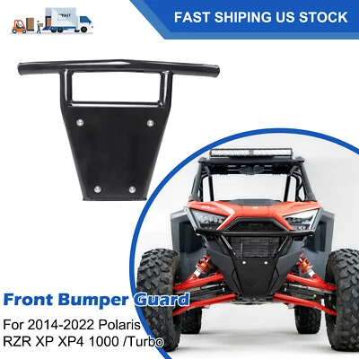 Front Bumper Guard For 2014-2022 Polaris RZR XP XP4 1000 /Turbo Durable Black - Image 1 of 4