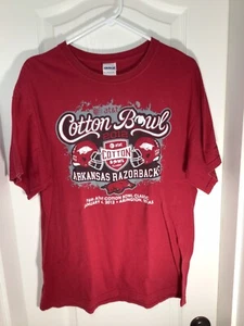 Rare ALL Arkansas Razorbacks 2012 Cotton Bowl Large T-shirt  Arlington Texas - Picture 1 of 14
