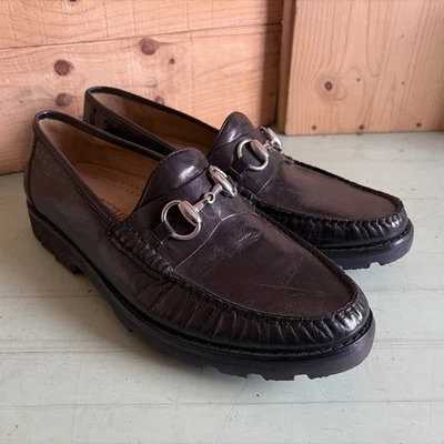 Robert Zur Men's Black Leather Loafers 8.5 - Image 1 of 4