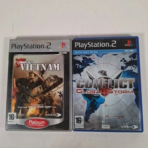Conflict Vietnam & Global Storm Bundle Playstation PS2 Videospiel Anleitungen PAL - Bild 1 von 7