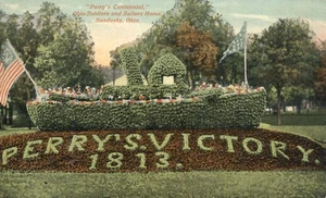 Perrys Centennial Ohio Soldiers & Sailors Home Sandusky Ohio 1914 Postcard - Picture 1 of 2