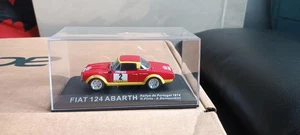 1/43 Scale Die Cast Fiat 124 Abarth - Rally Portugal - Red Cased - Picture 1 of 4