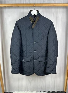Barbour Quilted Lutz Jacket Coat Black Size S MQU0508NY71 - Picture 1 of 9