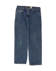 EDDIE BAUER Mens Relaxed Fit Straight Jeans W35 L34 Blue Cotton DA73 - Picture 1 of 4