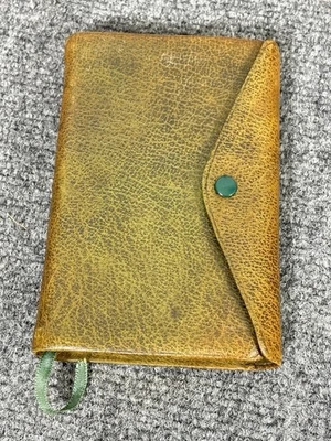 KJV Bible Eyre & Spottiswoode Calfskin Snap Cover Compact Pocket Holman - Image 1 of 4