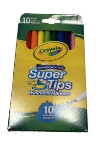 1 pack crayola super tips washable markers thin or thick 10 count - Picture 1 of 5