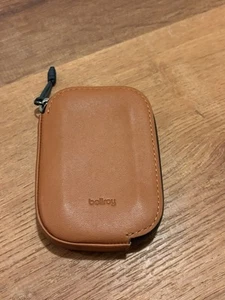 Bellroy Venture Card Pocket Leather Wallet Copper Orange Zippered Closure - Picture 1 of 5