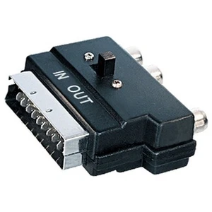 Adattatore Scart con 3 RCA SVHS e interruttore IN-OUT AGS18245 - Picture 1 of 1
