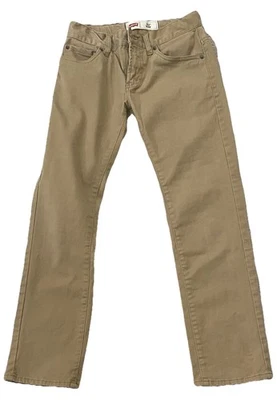 Levi's 511 Jeans Youth 12 Slim Straight Stretch Adjustable Waist Khaki - Image 1 of 4
