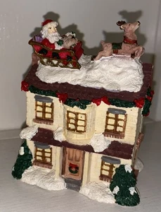 Vtg Panorama Christmas House Hinged Decor Decoration  - Picture 1 of 10