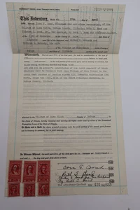 JOINT TENANCY FOR ILLINOIS WARRANTY DEED 1944 - Picture 1 of 4