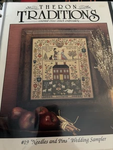 #19 Needles And Pins Wedding Samplercross Stitch - Bild 1 von 2
