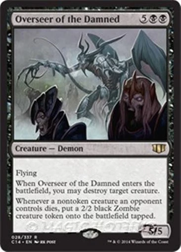 MTG - OVERSEER OF THE DAMNED - Commander 2014 (R) - Image 1 of 1