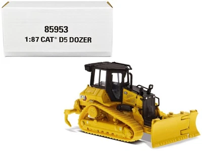 2023 CAT Caterpillar D5 Dozer Diecast Model 1/87 Scale Yellow Fine Grading Blade - Image 1 of 4