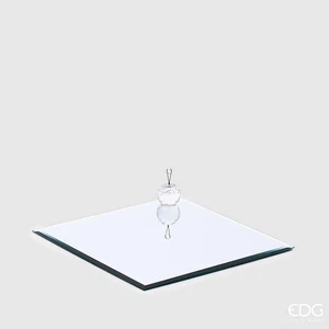 EDG Enzo De Gasperi Base Specchio Quadrata 30 x 30 Cm Silver Vetro - Imagen 1 de 1