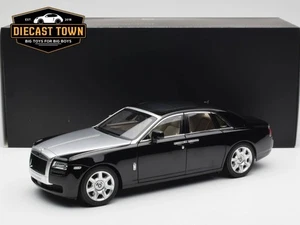 1/18 Kyosho Rolls-Royce Ghost Black & Silver Diecast Model 008802BKS2 - Picture 1 of 5