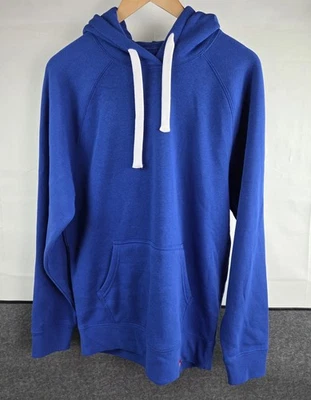 Sportiqe Hoodie Mens Medium Royal Blue Pullover Solid Soft Athletic - Image 1 of 4