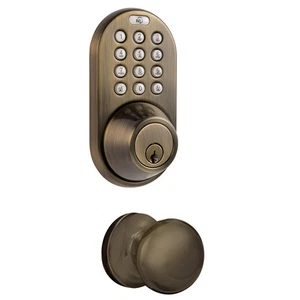 TFK-02AQ Digital Riegel Türschloss und Durchgang Hebelgriff Kombination mit Schlüssel... - Bild 1 von 6