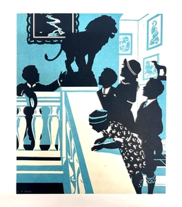 KOSTENLOSER VERSAND!!!! Kinder, Kunst, Farbdrucke, Silhouetten, Lehrbuch - Bild 1 von 1