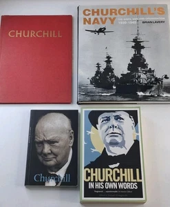 Winston Churchill Various Books : Navy In His Own Words Life & Times Biography - Imagen 1 de 14