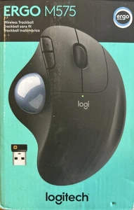 Logitech ERGO M575 (910-005869) Wireless Trackball Mouse - Black Brand New - Picture 1 of 5