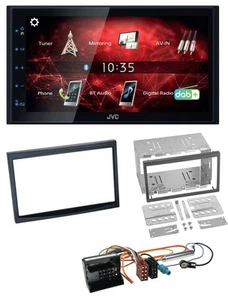JVC DAB USB Bluetooth 2DIN MP3 Autoradio für Peugeot 207 307 Expert Partner schw - Bild 1 von 5