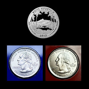 2013 P+D+S White Mountain NH Quarter Dollar Mint Proof Set ~ National Parks