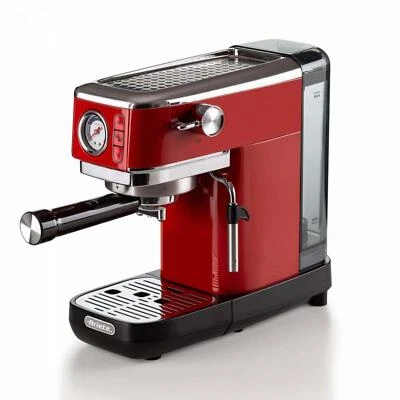 Ariete 1381 Macchina Caffè Espresso Manuale 1 o 2 Tazze 1300W Rosso 00M138113AR0 - Immagine 1 di 4