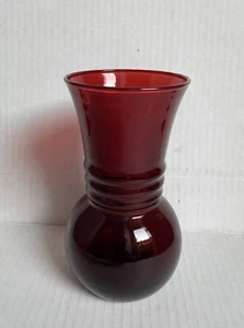 Pre-Owned Amber Glass Vase Bud Twist 6 3/8” Tall - Picture 1 of 6