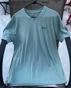 ~Men's Under Armour Short Sleeve V~Neck Loose Fit Athletic Top Shirt~XXL~RARE!~ - Picture 1 of 4