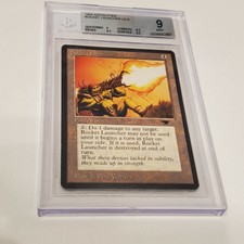 BGS Graded 9 MINT 1994 Antiquities Rocket Launcher MTG Magic the Gathering