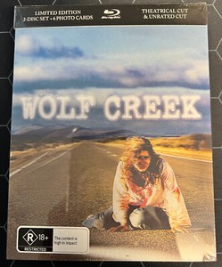 Wolf Creek Blu-Ray 2-Disc Set Photo Art Cards Theatrical Unrated Cut