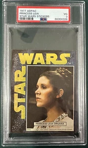 1977 General Mills ADPAC Star Wars Princess Leia RC Rookie Sticker RARE PSA 3 - Picture 1 of 2