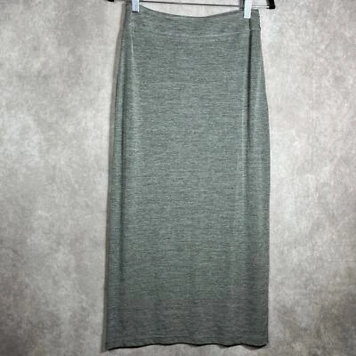 Esprit De Corp. Pencil Skirt Womens Small Gray Midi Maxi Unlined Side Zip Casual - Image 1 of 4